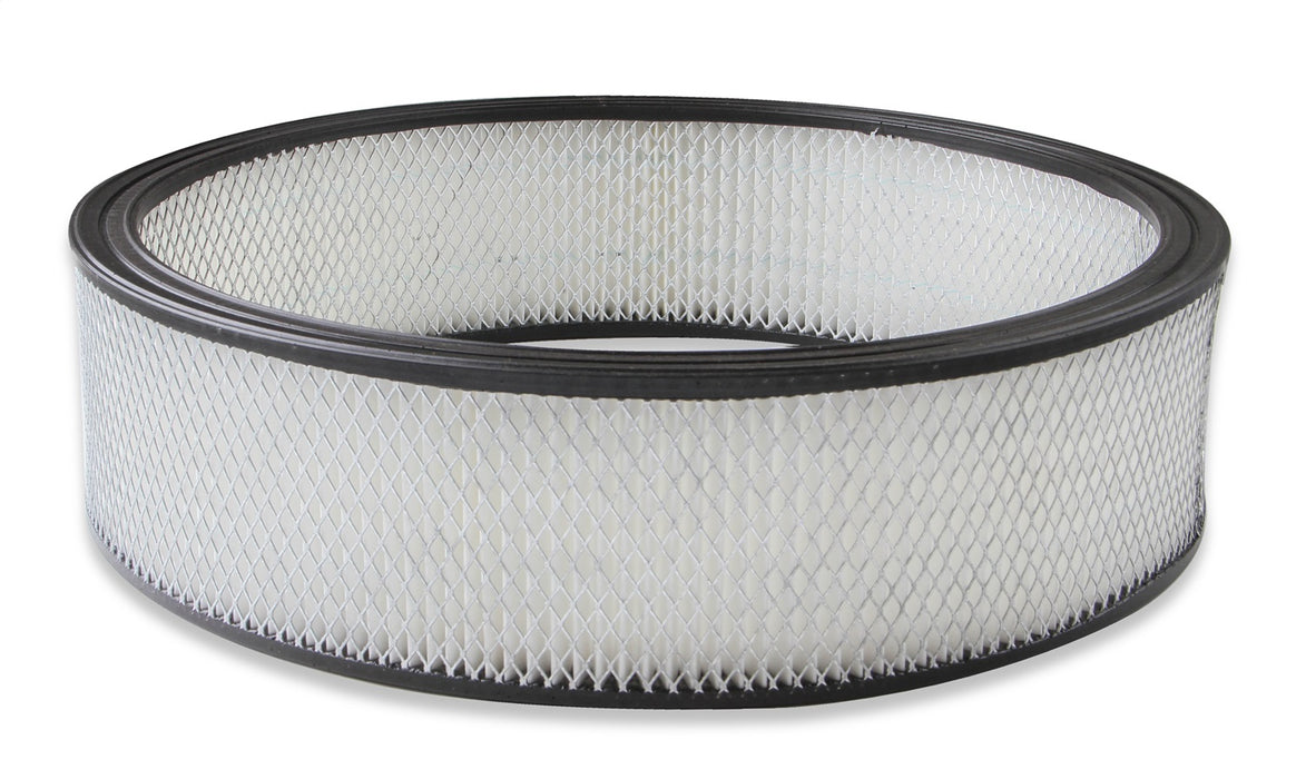 Holley 220-45 Replacement Air Filter; 16 x 4 in.; White Paper; - Truck Part Superstore