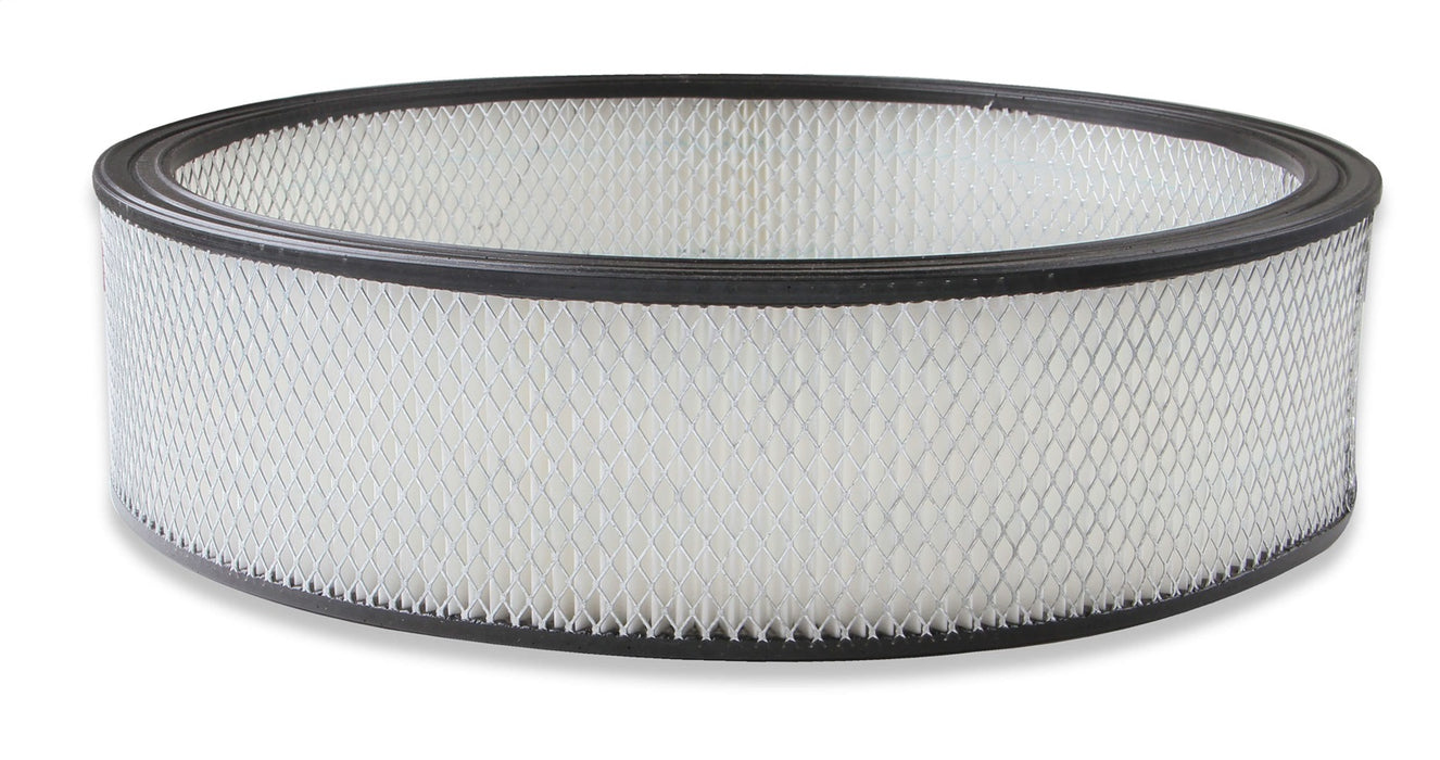 Holley 220-45 Replacement Air Filter; 16 x 4 in.; White Paper; - Truck Part Superstore