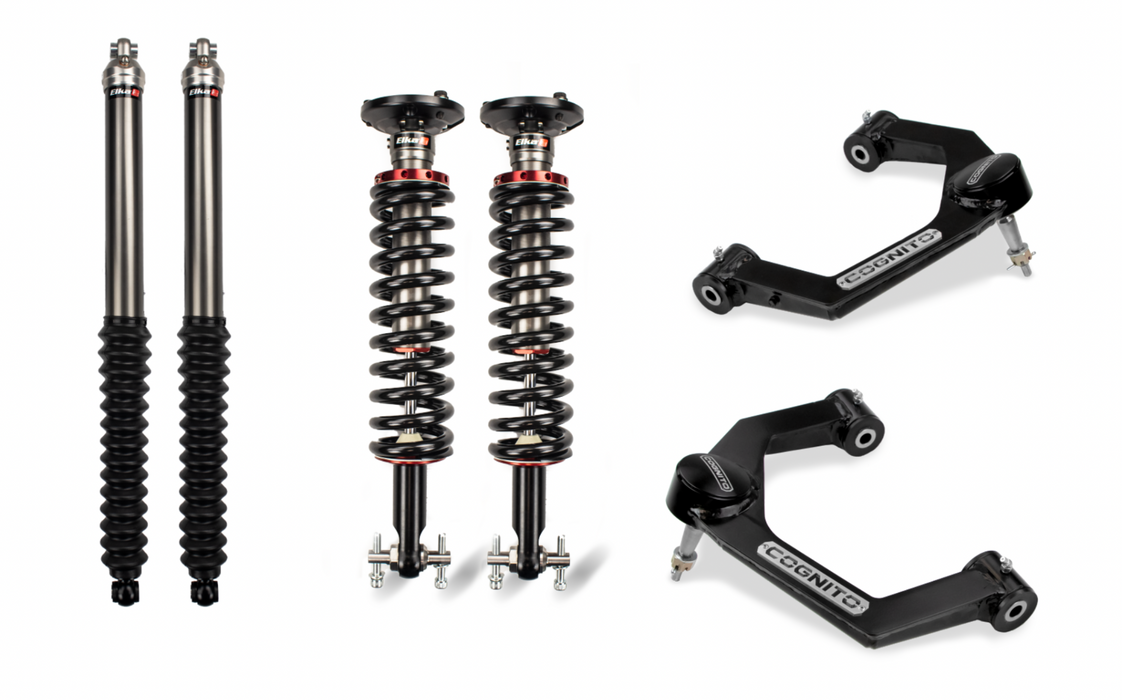Cognito Motorsports Truck 220-P1181 Cognito 2.5-inch Performance Leveling Kit with Elka 2.0 IFP shocks for 15-23Ford F-150 4WD - Truck Part Superstore