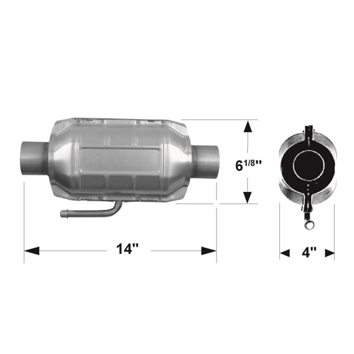 Flowmaster Catalytic Converters 2200125 Universal Catalytic Converter - Truck Part Superstore