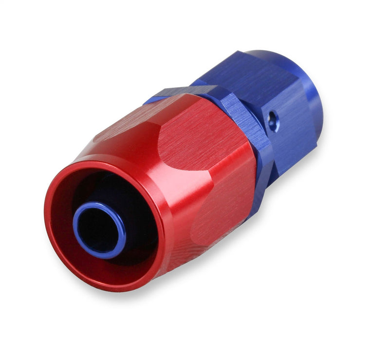 Mr Gasket 220106 Swivel Hose End; Straight; -6 AN; Adjustable; Anodized Red and Blue; - Truck Part Superstore