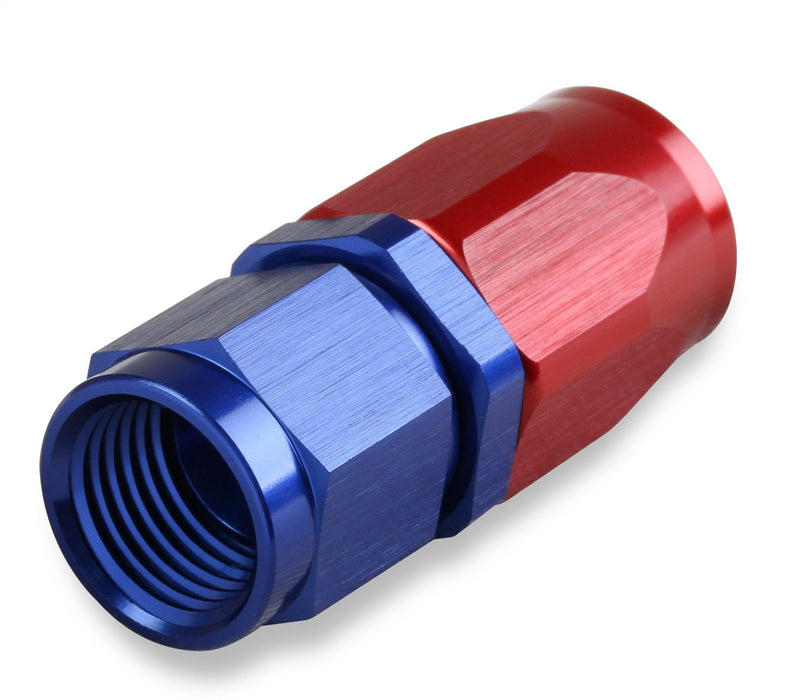 Mr Gasket 220106 Swivel Hose End; Straight; -6 AN; Adjustable; Anodized Red and Blue; - Truck Part Superstore