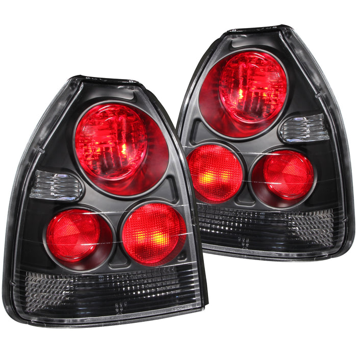 Anzo USA 221065 Tail Light Assembly; Clear Lens; Black Housing; Pair; - Truck Part Superstore