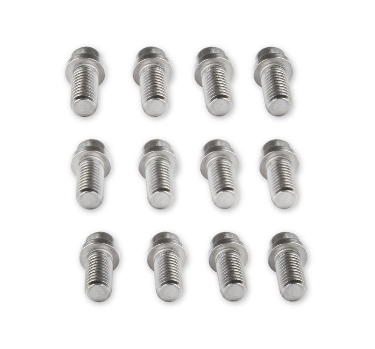 Mr Gasket 2210G Header Bolt Set; 3/8-16 x 0.75 in.; Stainless Steel; 12 pc.; - Truck Part Superstore