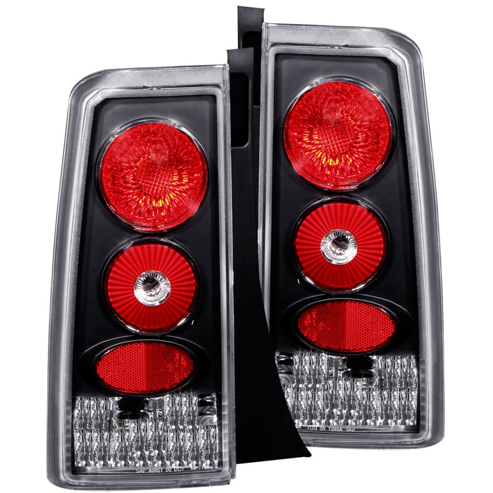 Anzo USA 221103 Tail Light Assembly; Clear Lens; Black Housing; Pair; - Truck Part Superstore