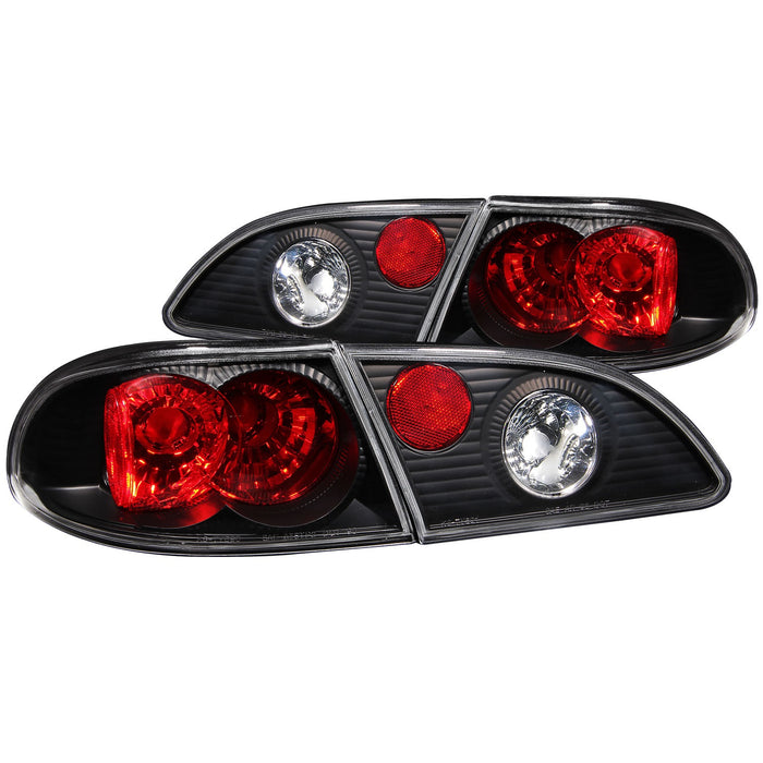 Anzo USA 221115 Tail Light Assembly; Clear Lens; Black Housing; Pair; - Truck Part Superstore