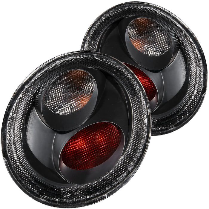 Anzo USA 221119 Tail Light Assembly; Clear Lens; Black Housing; Pair; - Truck Part Superstore