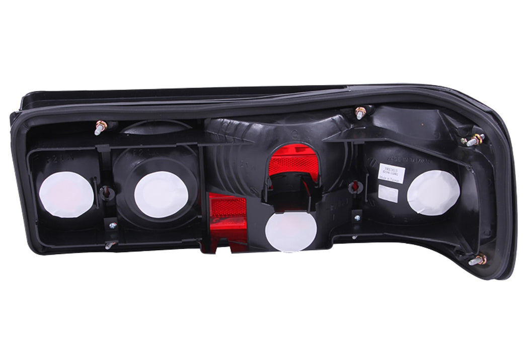 Anzo USA 221132 Tail Light Assembly; Red/Clear Lens; Pair; - Truck Part Superstore