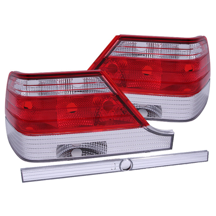 Anzo USA 221153 Tail Light Assembly; Red/Clear Lens; Pair; - Truck Part Superstore