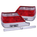 Anzo USA 221153 Tail Light Assembly; Red/Clear Lens; Pair; - Truck Part Superstore