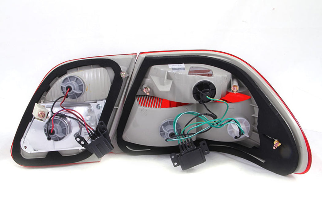 Anzo USA 221162 Tail Light Assembly; Red/Clear Lens; G2; Pair; - Truck Part Superstore