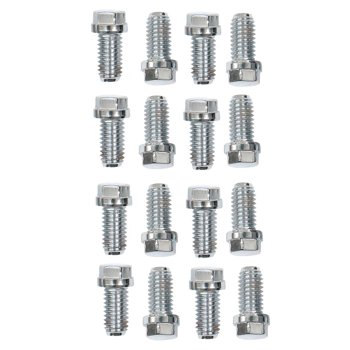 Mr Gasket 2211G Header Bolt Set; 3/8-16 x 0.75 in.; Stainless Steel; 16 pc.; - Truck Part Superstore