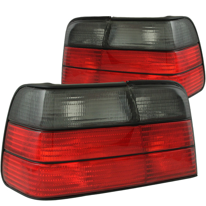 Anzo USA 221200 Tail Light Assembly; Red/Smoke Lens; Pair; - Truck Part Superstore