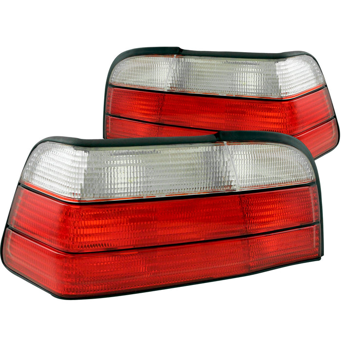Anzo USA 221215 Tail Light Assembly; LED; Red/Clear Lens; Pair; - Truck Part Superstore