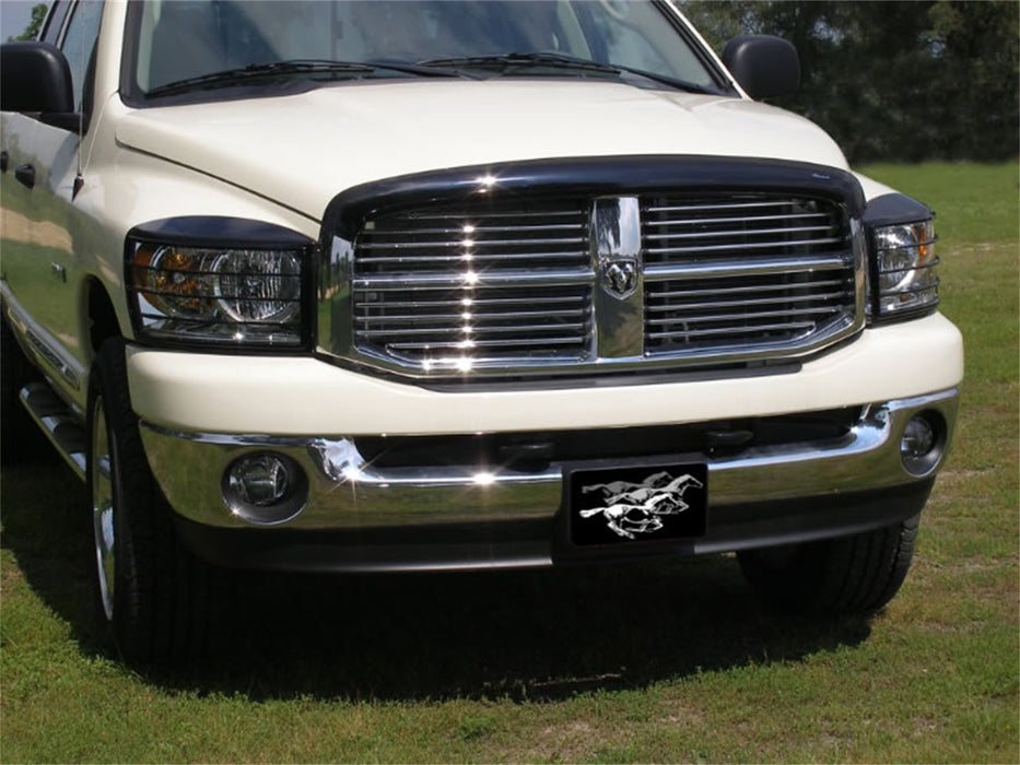 Stampede 2216-2 Vigilante Premium Hood Protector; Smoke; Center Only; Front Grille; - Truck Part Superstore