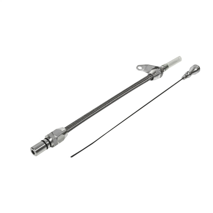 B&M 22165 Automatic Transmission Dip Stick; Aluminum Braided; Bell Housing Mount; - Truck Part Superstore