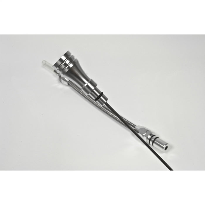B&M 22167 Automatic Transmission Dip Stick; Aluminum Braided; Bell Housing Mount; - Truck Part Superstore