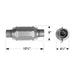 Flowmaster Catalytic Converters 2220125 Universal Catalytic Converter - Truck Part Superstore