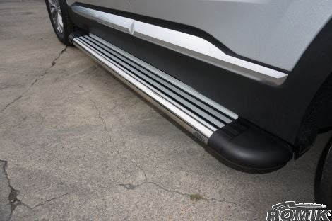 Romik 22215418 Hyundai Santa Fe Running Boards Black 2019-Present RB2 Series Romik - Truck Part Superstore
