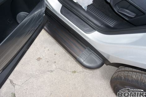 Romik 22215419 Hyundai Santa Fe Running Boards Silver 2019-Present RB2 Series Romik - Truck Part Superstore