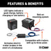 CURT 52042 CURT 52042 Push-to-Test Trailer Breakaway Switch Kit System with Battery - Truck Part Superstore