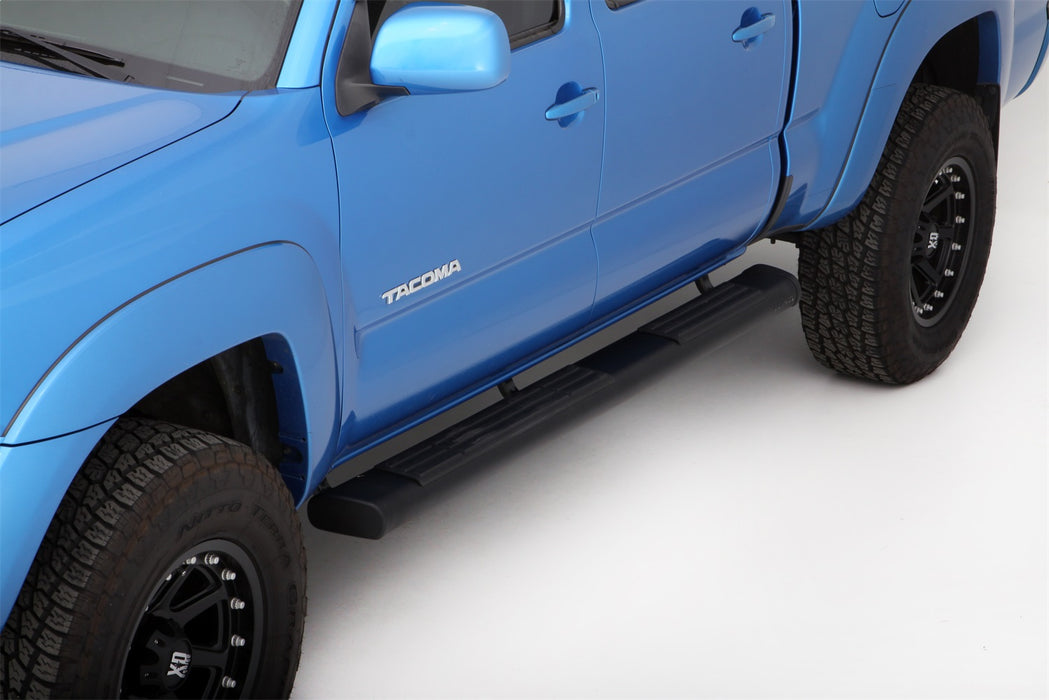 Lund 22268054 6 Inch Oval Straight Nerf Bar; Incl. Brackets; 80 in.; Black; - Truck Part Superstore
