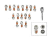 Mr Gasket 2231G HEADLOCK Locking Header Bolts; 16 pc.; - Truck Part Superstore