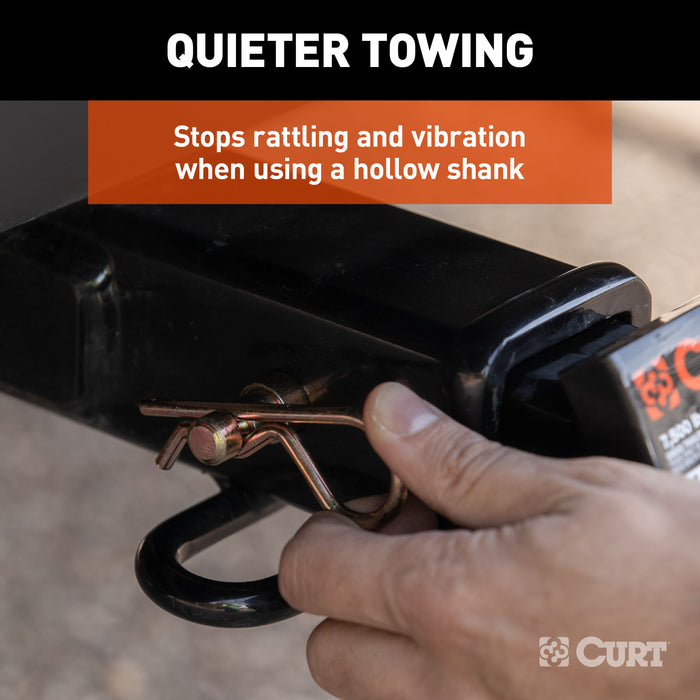 CURT 22323 CURT 22323 Anti-Rattle Hitch Pin Shim Device; Fits 2-Inch Receiver; 5/8-In Hole - Truck Part Superstore