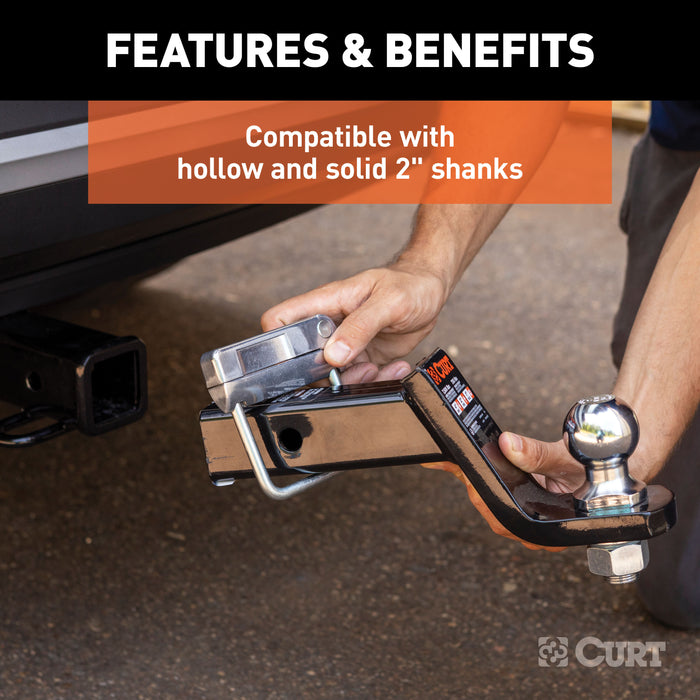 CURT 22325 Anti-Rattle Hitch Clamp for 2in. Receiver - Truck Part Superstore