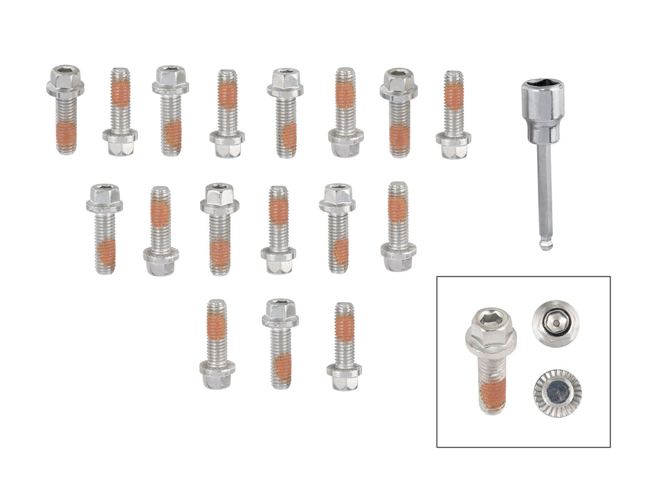 Mr Gasket 2236G HEADLOCK Locking Header Bolts; 17 pc.; - Truck Part Superstore