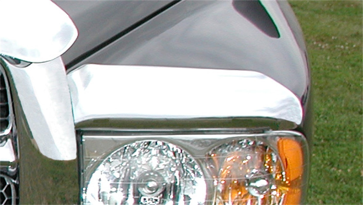 Stampede 2242-8 Vigilante Premium Hood Protector; Chrome; Fender Eyebrows Only; - Truck Part Superstore