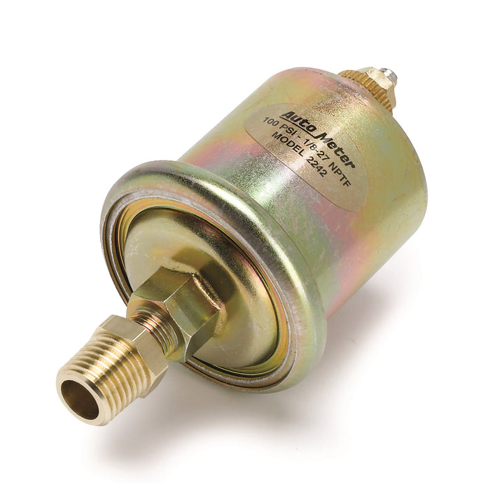 AutoMeter 4727 GAUGE; OIL PRESSURE; 2 1/16in.; 100PSI; ELECTRIC; CARBON FIBER - Truck Part Superstore