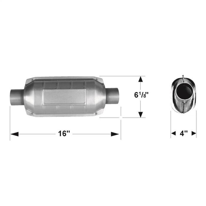 Flowmaster Catalytic Converters 2250220 Universal Catalytic Converter - Truck Part Superstore