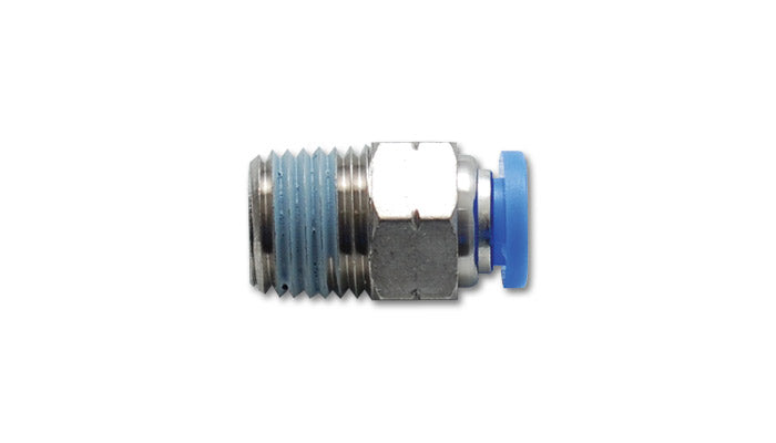 Vibrant Performance 22639 Male Straight Fitting; Tube O.D. Size 3/8 in.; Male Thread Size 3/8 in. NPT; - Truck Part Superstore