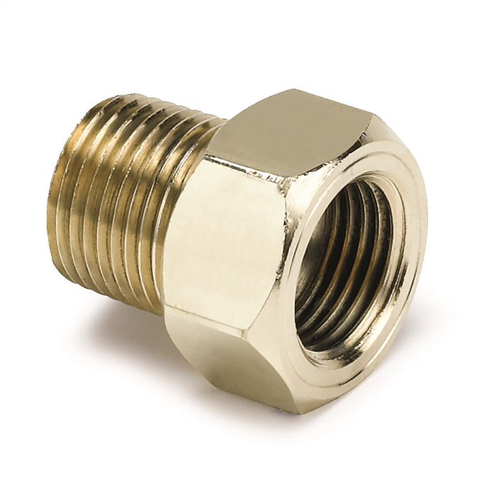 AutoMeter 2263 FITTING; ADAPTER; 3/8in. NPT MALE; BRASS; FOR MECH. TEMP. GAUGE - Truck Part Superstore