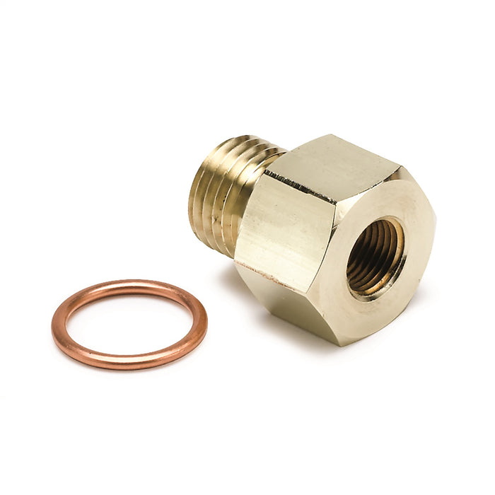 AutoMeter 2267 FITTING; ADAPTER; METRIC; M14X1.5 MALE TO 1/8in. NPTF FEMALE; BRASS - Truck Part Superstore