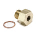 AutoMeter 2268 FITTING; ADAPTER; METRIC; M16X1.5 MALE TO 1/8in. NPTF FEMALE; BRASS - Truck Part Superstore