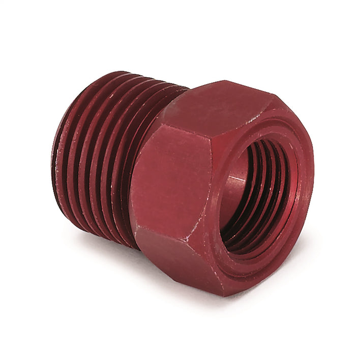 AutoMeter 2273 FITTING; ADAPTER; 1/2-1/16in. NPT MALE; ALUMINUM; RED; FOR MECH. TEMP. GAUGE - Truck Part Superstore