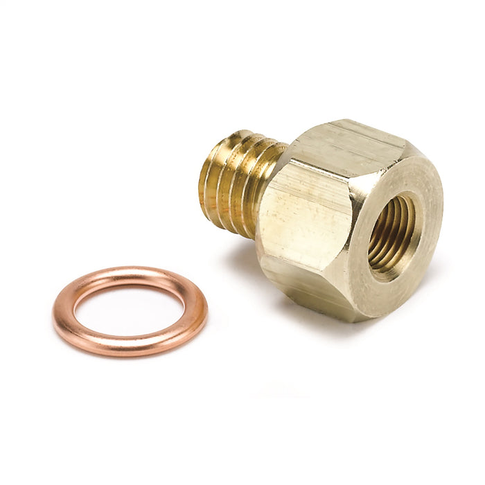 AutoMeter 2278 FITTING; ADAPTER; METRIC; M12X1.75 MALE TO 1/8in. NPTF FEMALE; BRASS - Truck Part Superstore