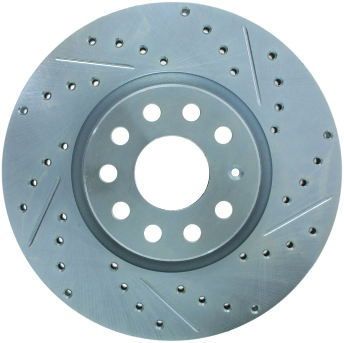 StopTech 227.33098L StopTech Select Sport Drilled and Slotted Brake Rotor; Front Left - Truck Part Superstore