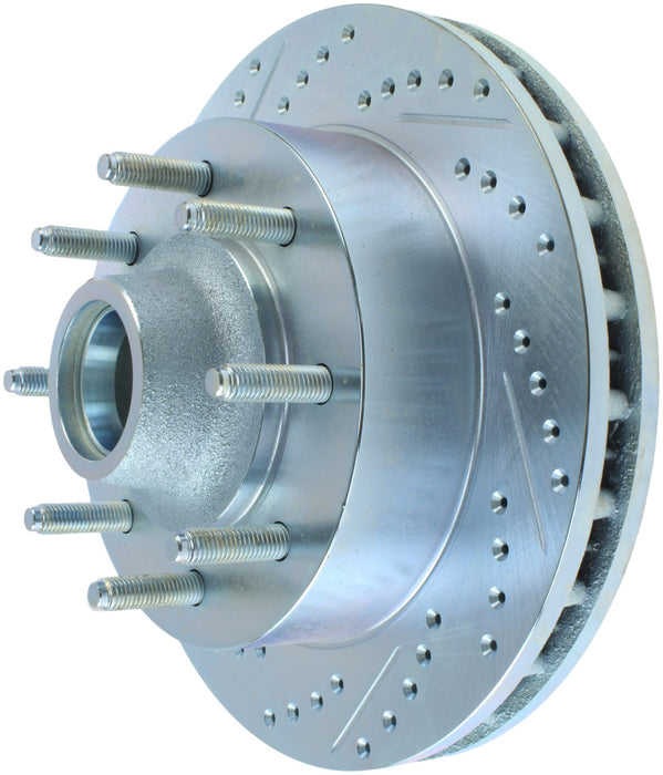 StopTech 227.65073R StopTech Select Sport Drilled and Slotted Brake Rotor; Front Right - Truck Part Superstore
