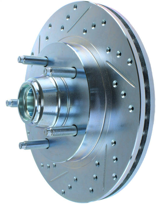 StopTech 227.65080R StopTech Select Sport Drilled and Slotted Brake Rotor; Front Right - Truck Part Superstore