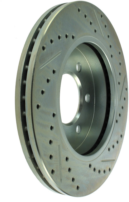 StopTech 227.65100R StopTech Select Sport Drilled and Slotted Brake Rotor; Front Right - Truck Part Superstore