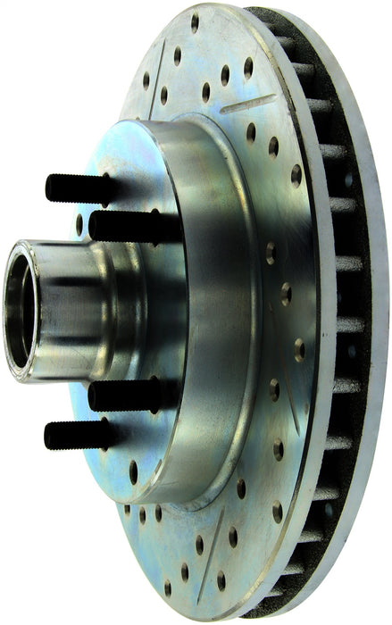 StopTech 227.66025R StopTech Select Sport Drilled and Slotted Brake Rotor; Front Right - Truck Part Superstore