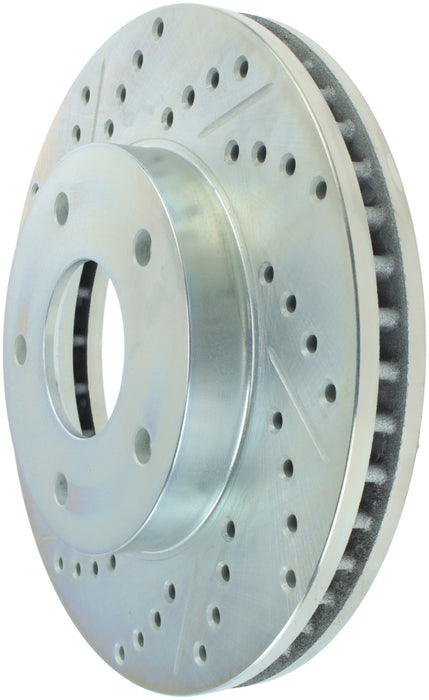 StopTech 227.66038R StopTech Select Sport Drilled and Slotted Brake Rotor; Front Right - Truck Part Superstore