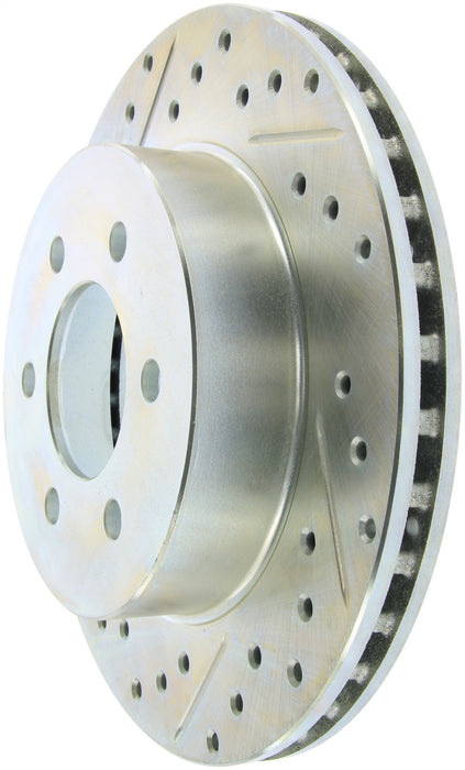 StopTech 227.67038R StopTech Select Sport Drilled and Slotted Brake Rotor; Front Right - Truck Part Superstore