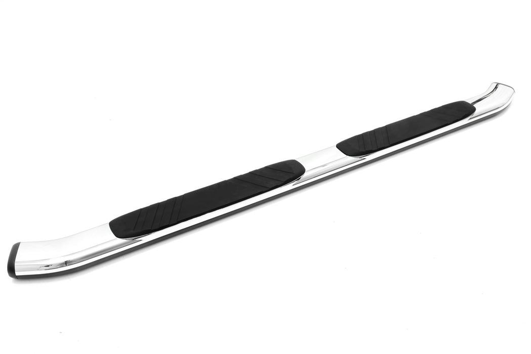 Lund 22858737 5 Inch Oval Bent Nerf Bar; Incl. Brackets; Chrome; 87 in.; - Truck Part Superstore