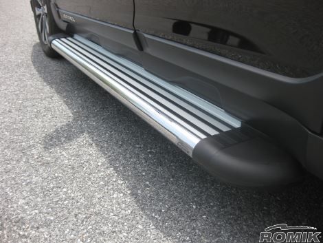 Romik 23014418 2015-2019 Subaru Outback SUV Running Boards RB2-S Side Steps Stainless Steel Silver Romik - Truck Part Superstore