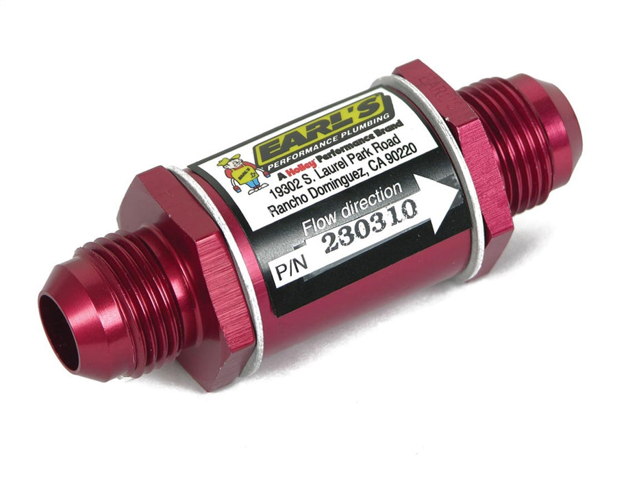 Earl's Performance 230310ERL Aluminum In-Line Oil Filter - Truck Part Superstore