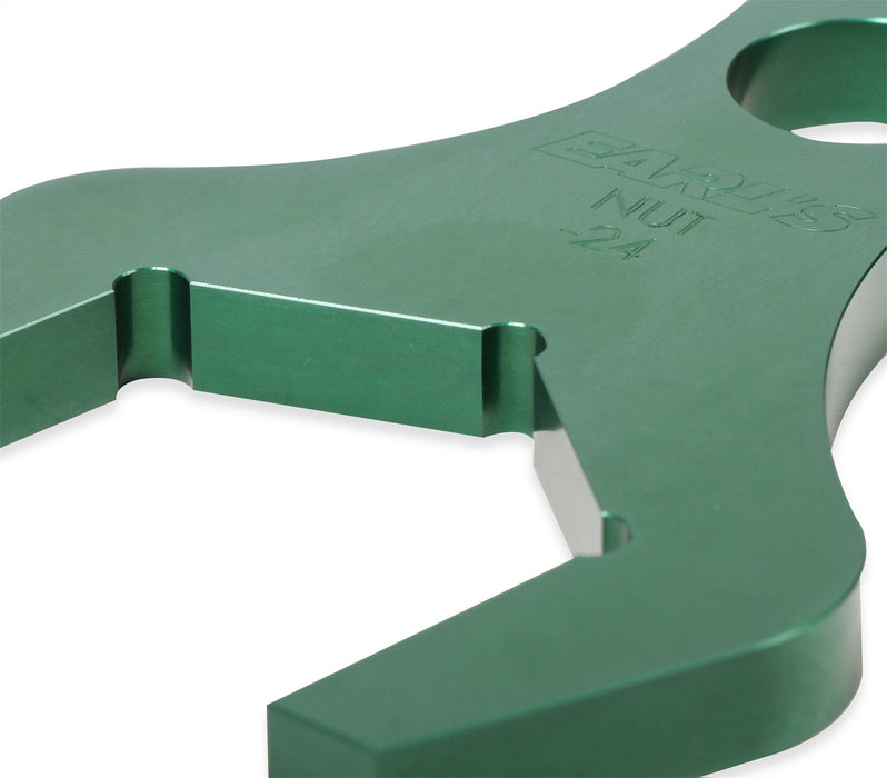 Earl's Performance 230424ERL Hose End Wrench; Hex Size: 2-5/8 in.; Nut Size: -24AN; Anodized Green; Aluminum; - Truck Part Superstore